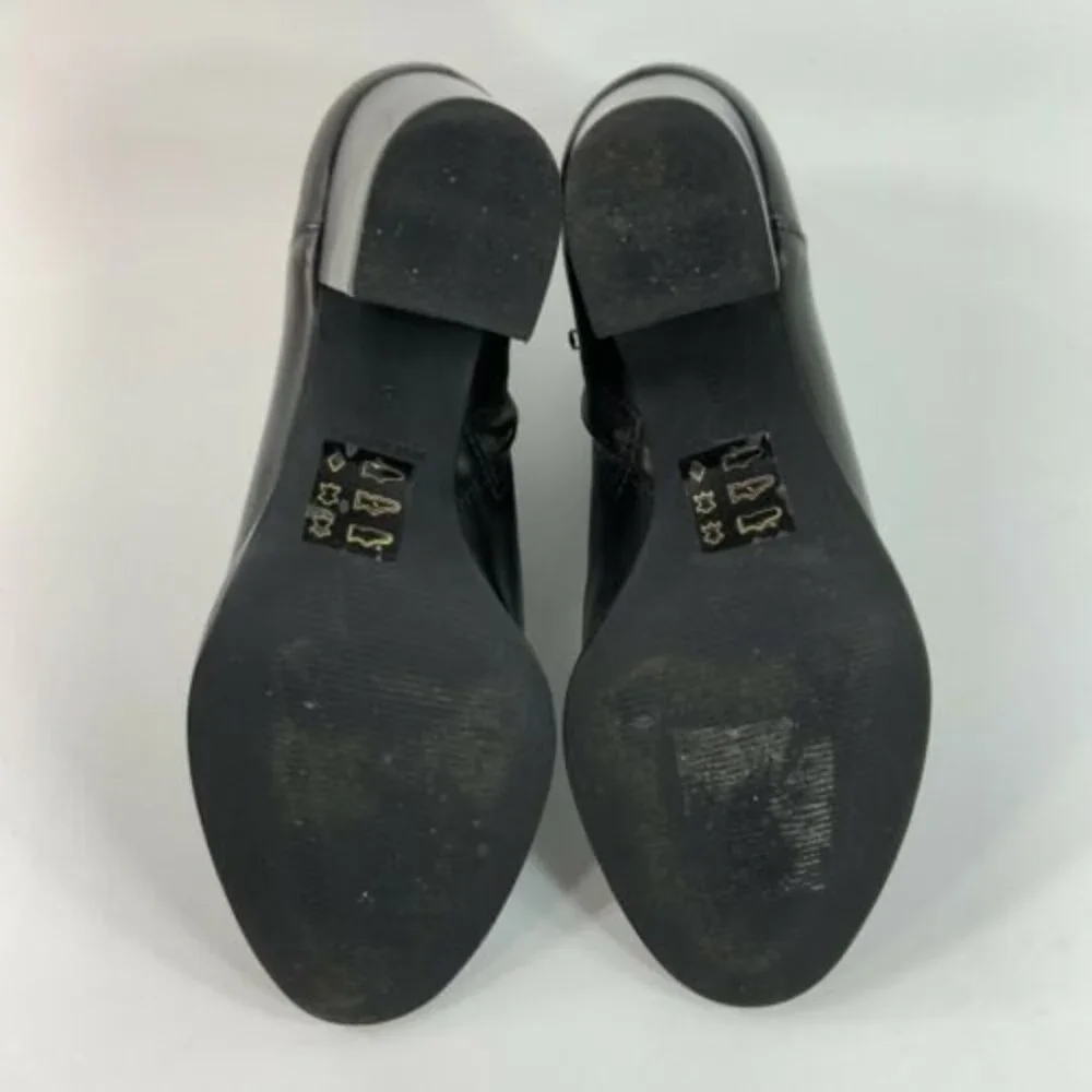 Madewell Leather Block Heel Ankle Bootie Brazil 8